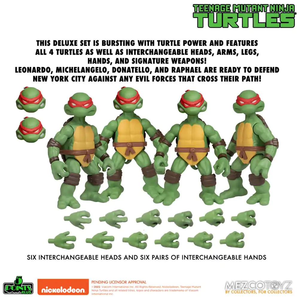 Żółwie Ninja Figurki Akcji Teenage Mutant Ninja Turtles Deluxe Set 8 cm zdjęcie produktu