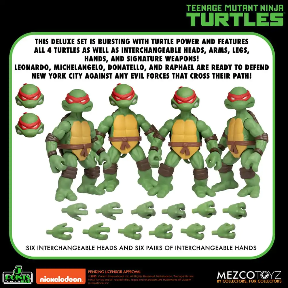 Żółwie Ninja Figurki Akcji Teenage Mutant Ninja Turtles Deluxe Set 8 cm zdjęcie produktu