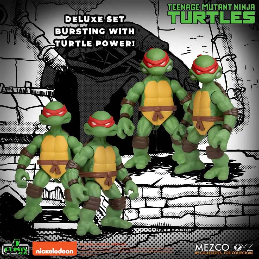 Żółwie Ninja Figurki Akcji Teenage Mutant Ninja Turtles Deluxe Set 8 cm zdjęcie produktu