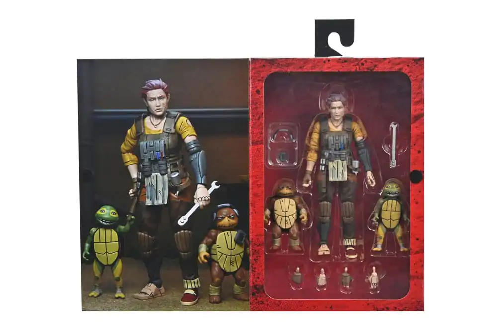 Żółwie Ninja Wojownicze (The Last Ronin The Lost Years) Figurka Akcji Grammy April z Baby Yi & Moja 18 cm zdjęcie produktu