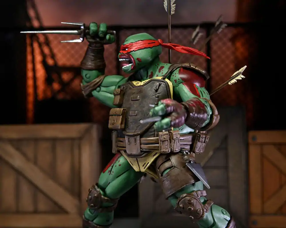 Żółwie Ninja Wojownicze Nastolatki The Last Ronin Figurka Akcji Ultimate First to Fall Raphael 18 cm zdjęcie produktu