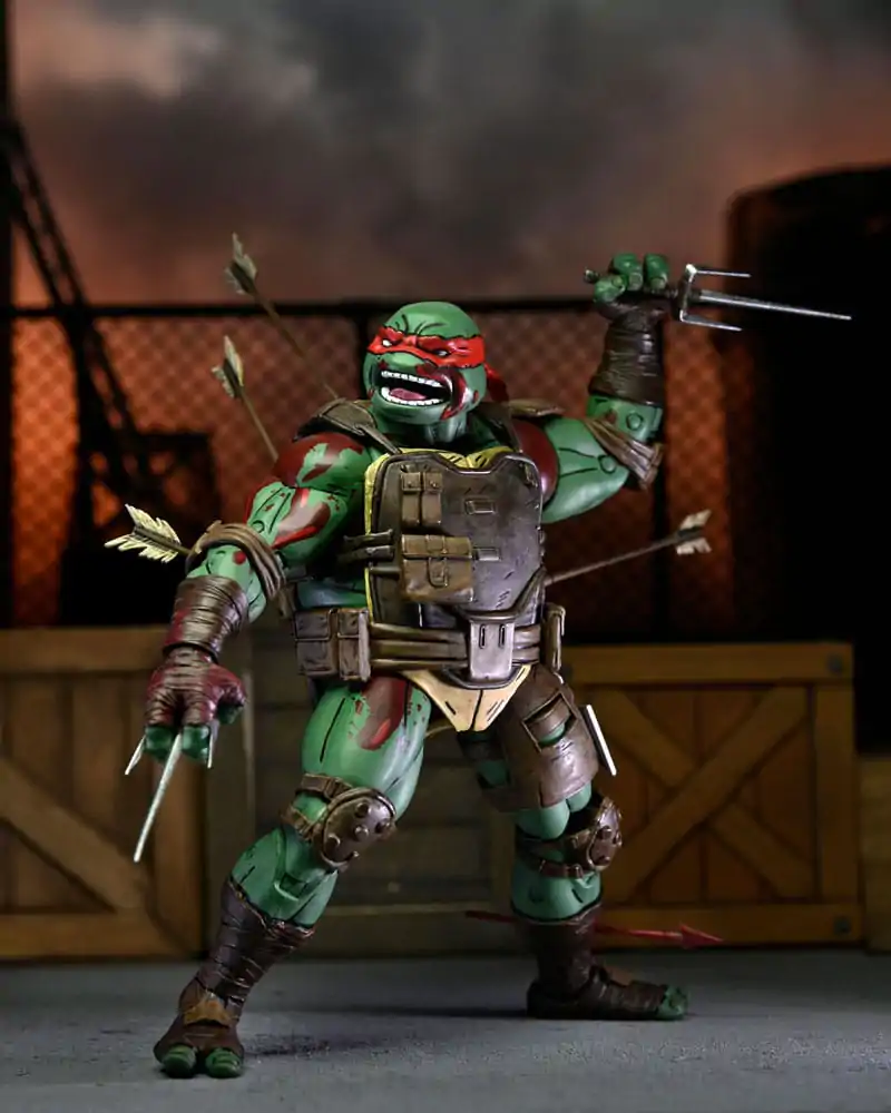 Żółwie Ninja Wojownicze Nastolatki The Last Ronin Figurka Akcji Ultimate First to Fall Raphael 18 cm zdjęcie produktu