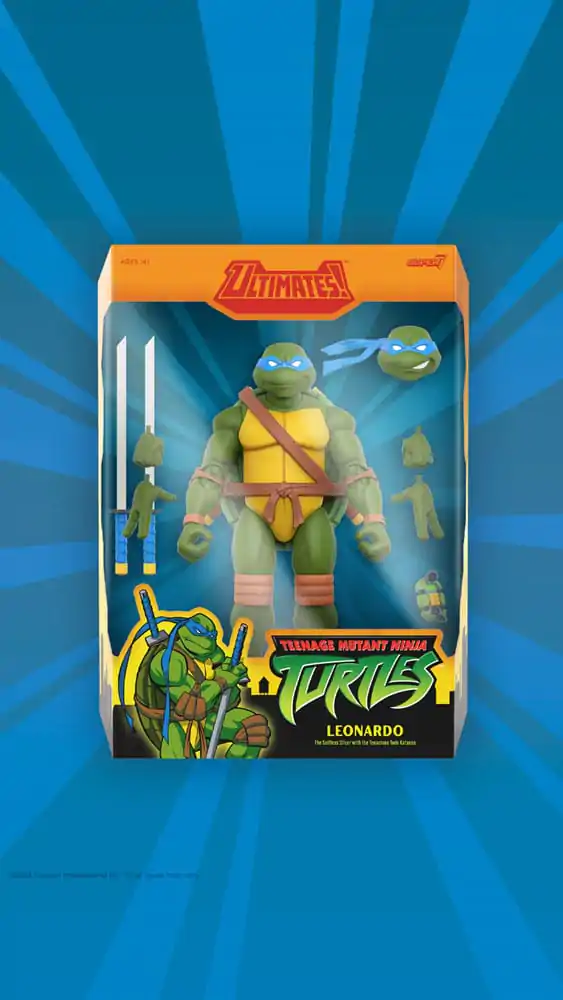 Wojownicze Żółwie Ninja Ultimates Figurka Akcji Seria 12 Leonardo 18 cm zdjęcie produktu