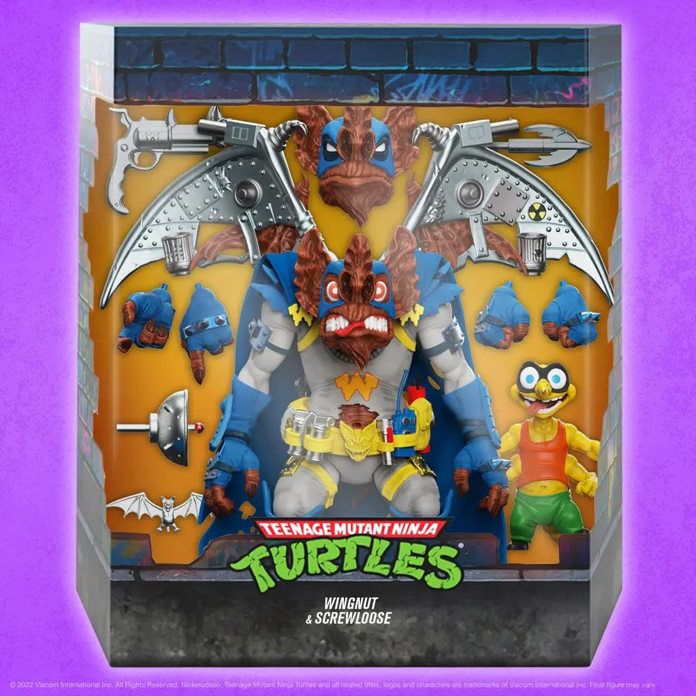 Teenage Mutant Ninja Turtles Ultimates Figurka Akcji Wingnut & Screwloose 18 cm zdjęcie produktu