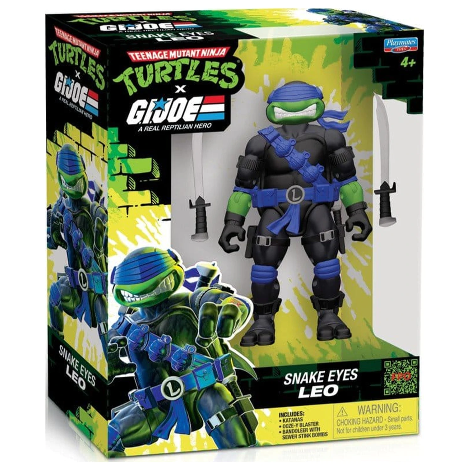 Teenage Mutant Ninja Turtles x G.I. Joe Crossover Classics figurka akcji Leonardo x Snake Eyes 12 cm zdjęcie produktu
