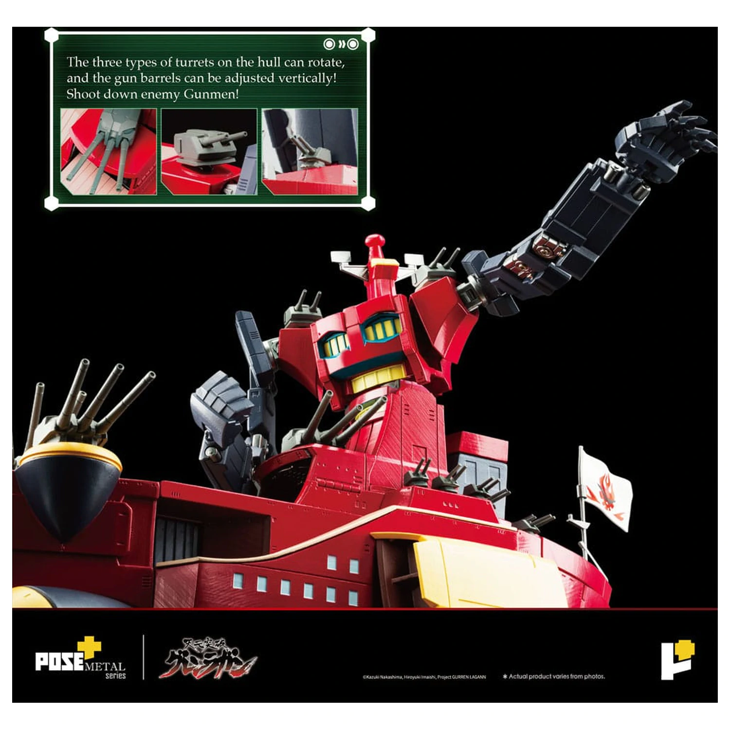 Tengen Toppa Gurren Lagann POSE+METAL seria Figurka Dai-Gurren 33 cm zdjęcie produktu