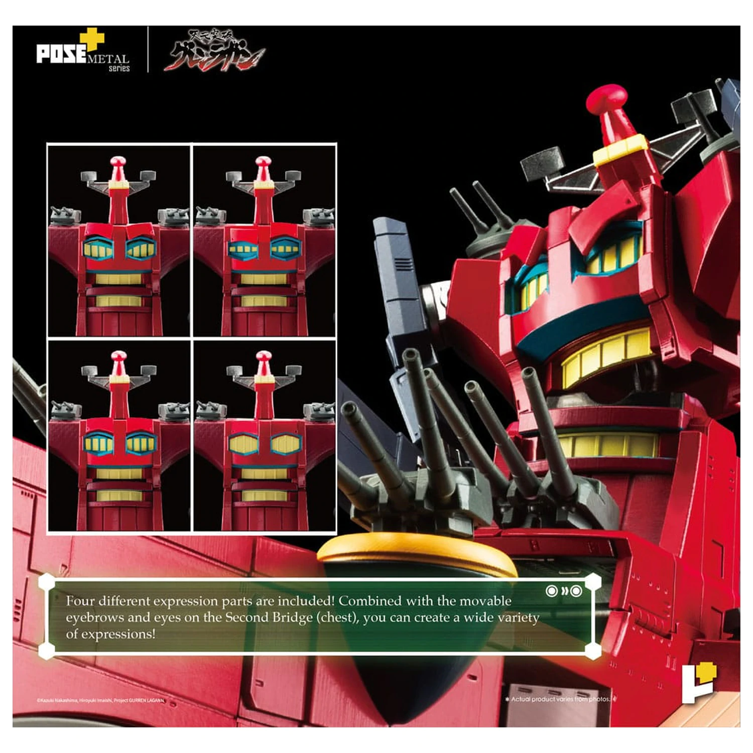 Tengen Toppa Gurren Lagann POSE+METAL seria Figurka Dai-Gurren 33 cm zdjęcie produktu