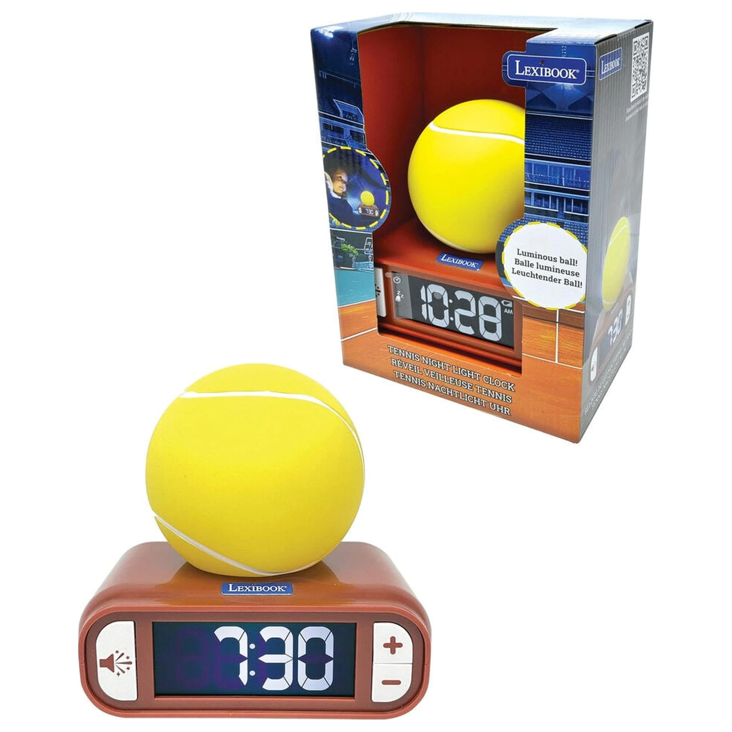 Lampka nocna z budzikiem Tenis zdjęcie produktu