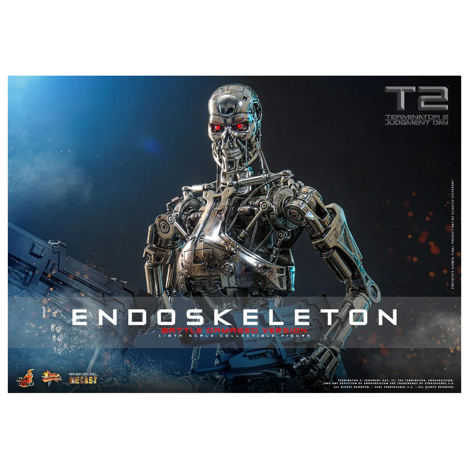 Terminator 2: Judgment Day Movie Masterpiece Figurka Akcji 1/6 Endoskeleton (Wersja Uszkodzona w Bitwie) 31 cm zdjęcie produktu