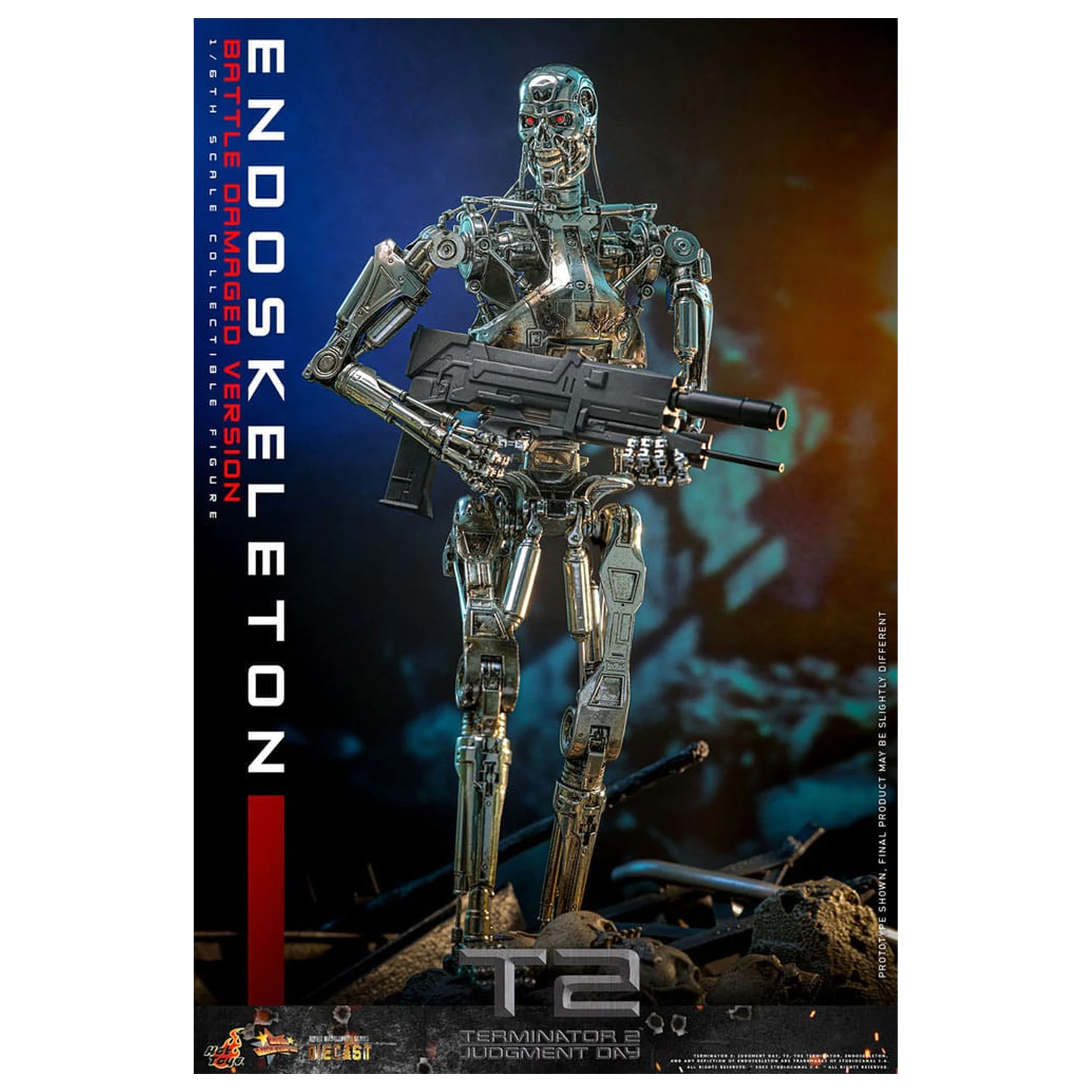 Terminator 2: Judgment Day Movie Masterpiece Figurka Akcji 1/6 Endoskeleton (Wersja Uszkodzona w Bitwie) 31 cm zdjęcie produktu