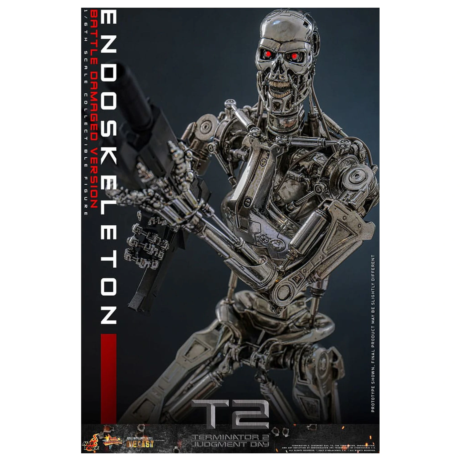 Terminator 2: Judgment Day Movie Masterpiece Figurka Akcji 1/6 Endoskeleton (Wersja Uszkodzona w Bitwie) 31 cm zdjęcie produktu