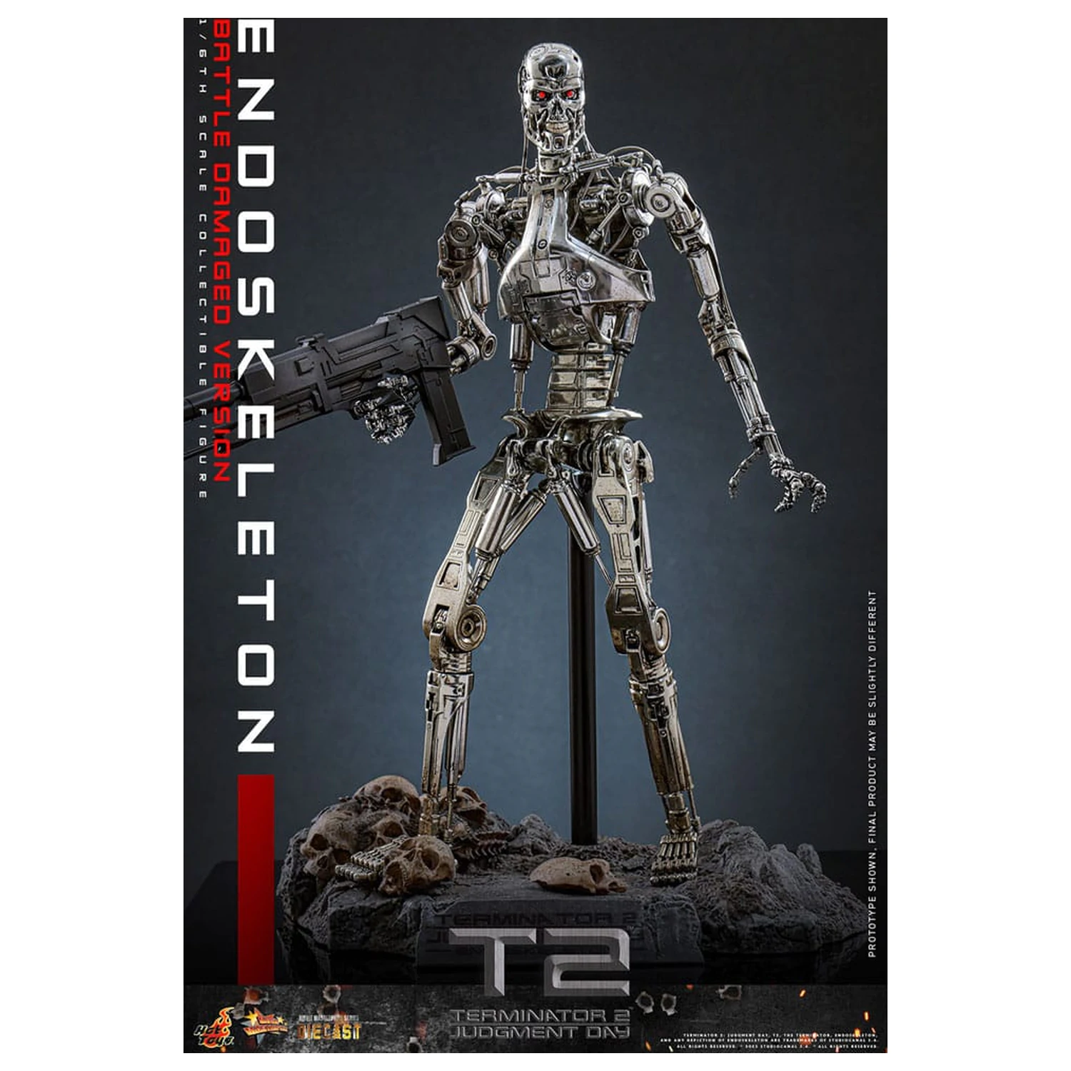Terminator 2: Judgment Day Movie Masterpiece Figurka Akcji 1/6 Endoskeleton (Wersja Uszkodzona w Bitwie) 31 cm zdjęcie produktu