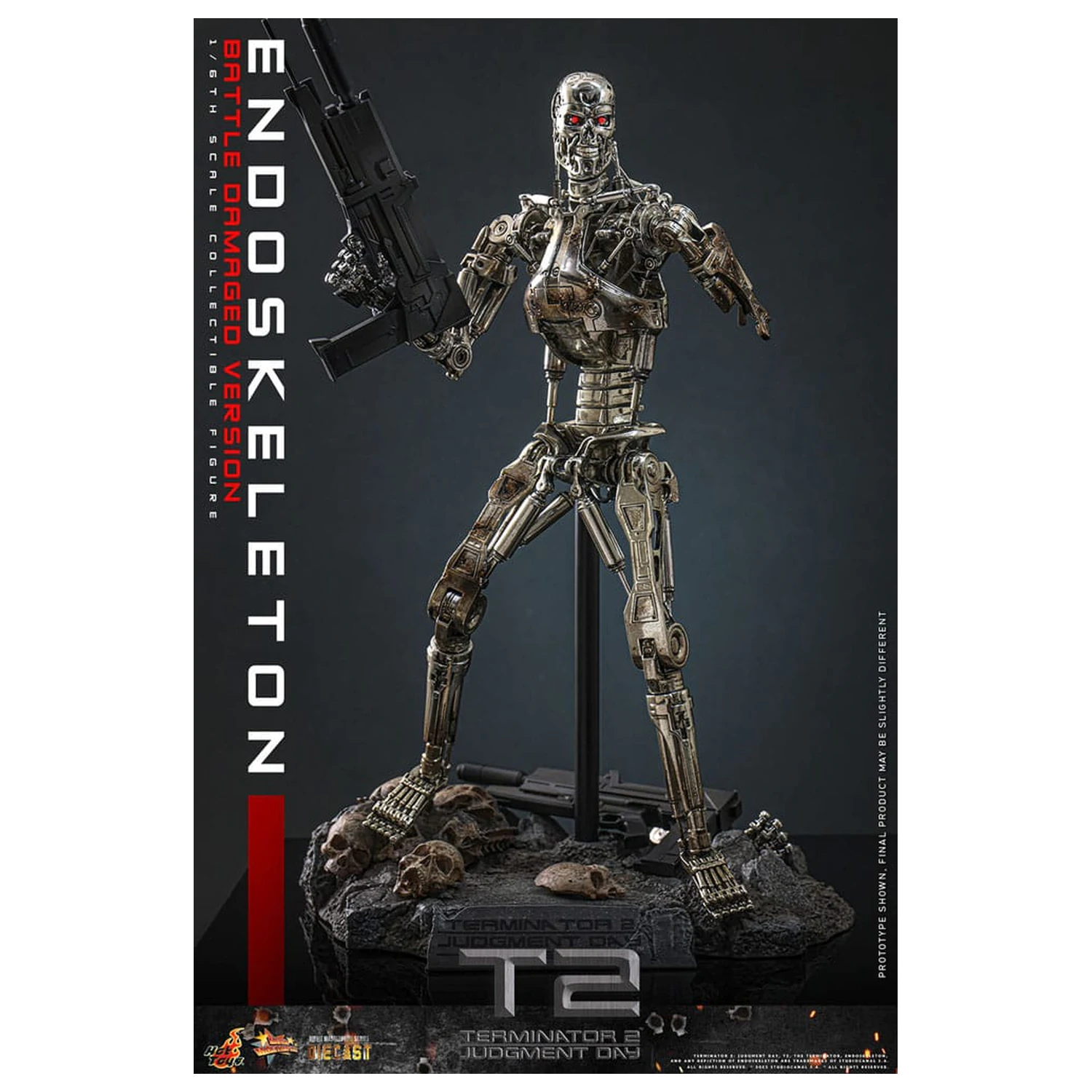 Terminator 2: Judgment Day Movie Masterpiece Figurka Akcji 1/6 Endoskeleton (Wersja Uszkodzona w Bitwie) 31 cm zdjęcie produktu