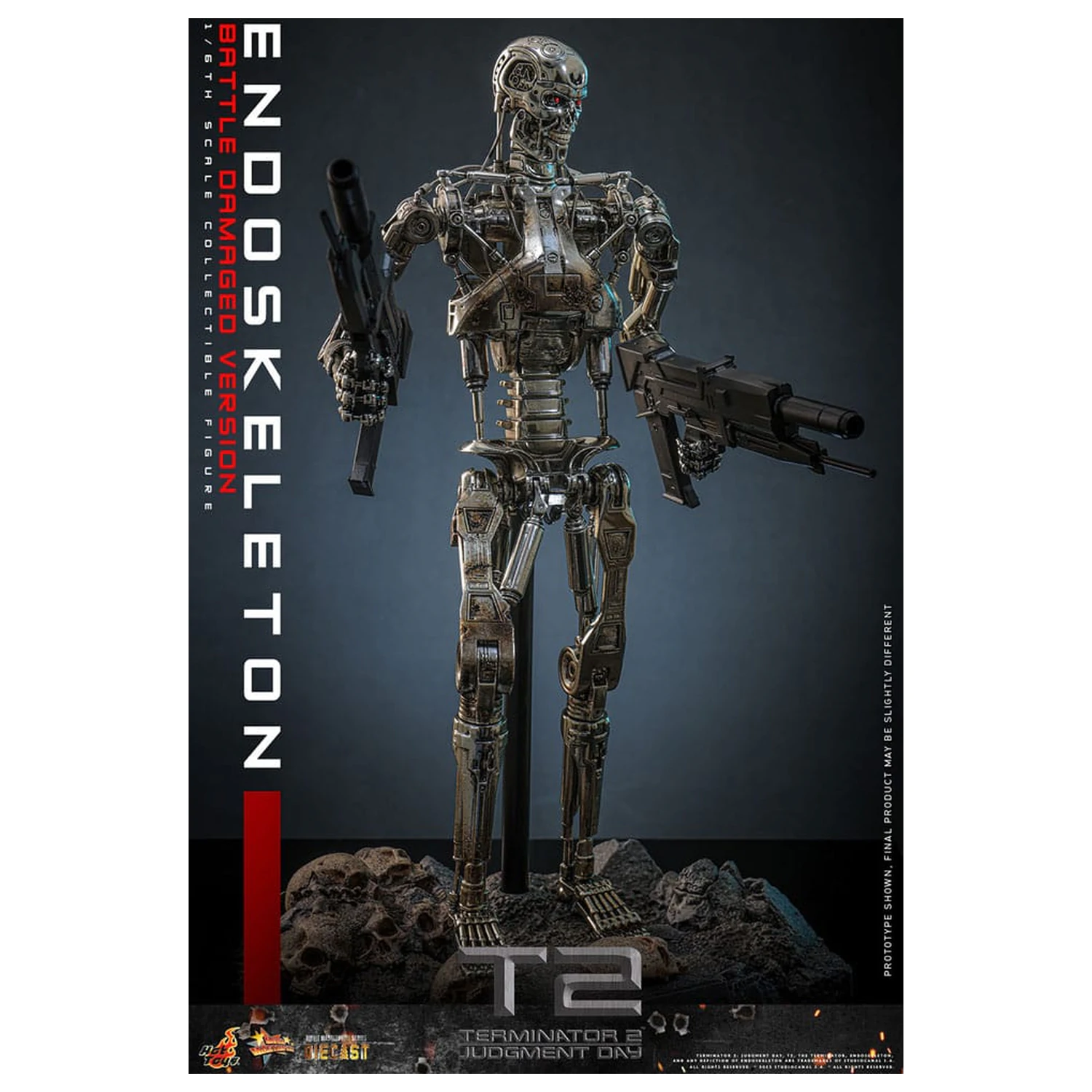 Terminator 2: Judgment Day Movie Masterpiece Figurka Akcji 1/6 Endoskeleton (Wersja Uszkodzona w Bitwie) 31 cm zdjęcie produktu
