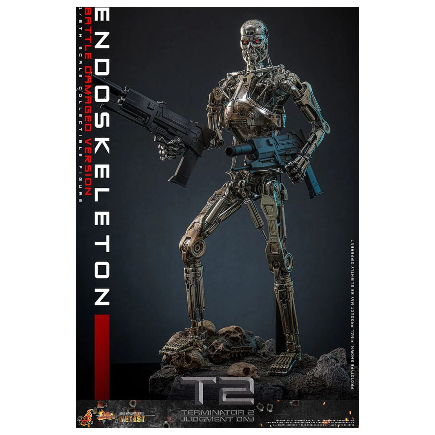 Terminator 2: Judgment Day Movie Masterpiece Figurka Akcji 1/6 Endoskeleton (Wersja Uszkodzona w Bitwie) 31 cm zdjęcie produktu