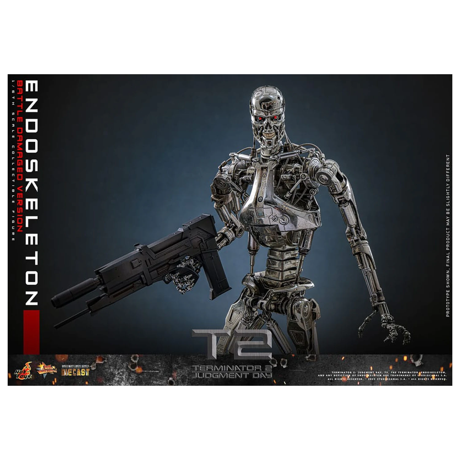 Terminator 2: Judgment Day Movie Masterpiece Figurka Akcji 1/6 Endoskeleton (Wersja Uszkodzona w Bitwie) 31 cm zdjęcie produktu