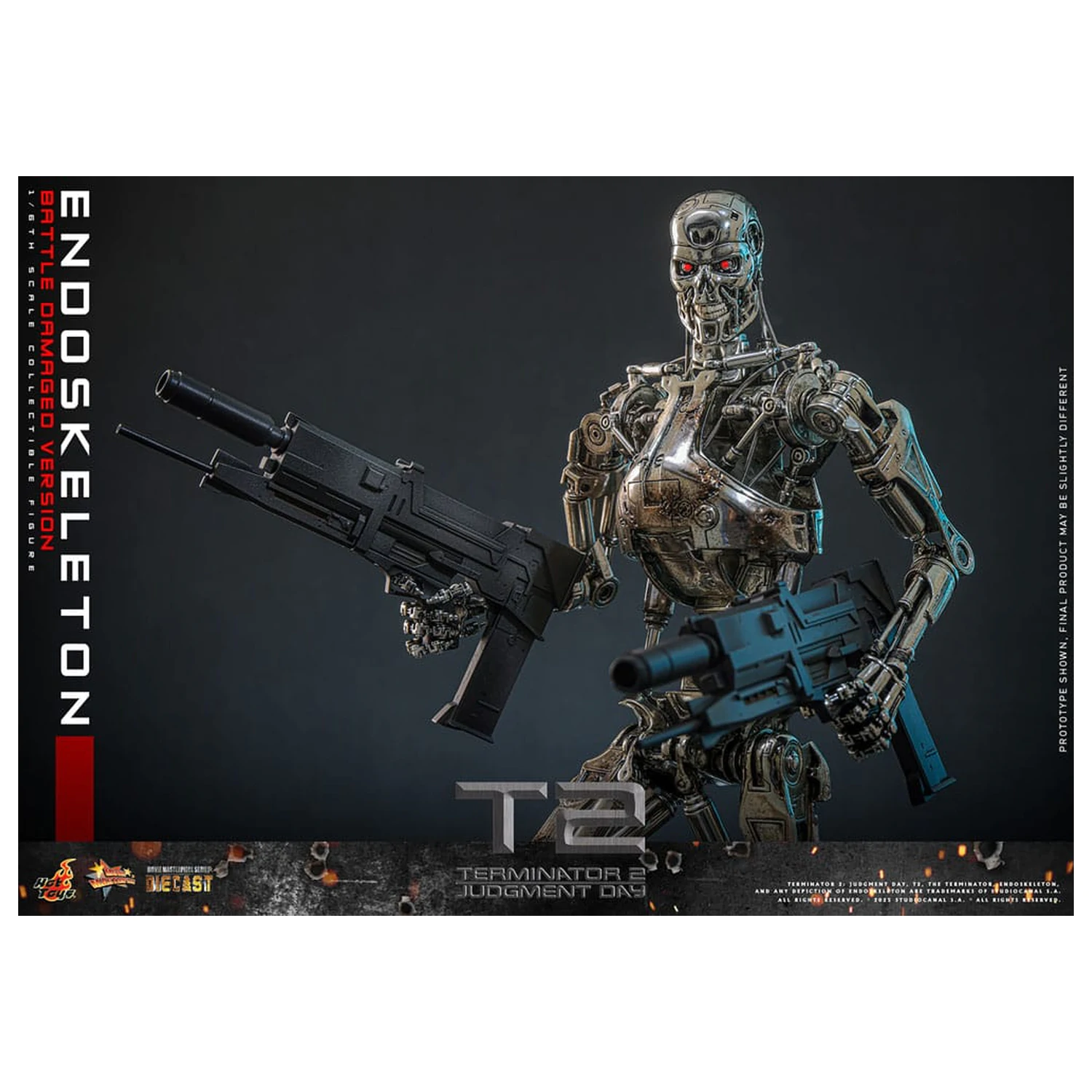 Terminator 2: Judgment Day Movie Masterpiece Figurka Akcji 1/6 Endoskeleton (Wersja Uszkodzona w Bitwie) 31 cm zdjęcie produktu