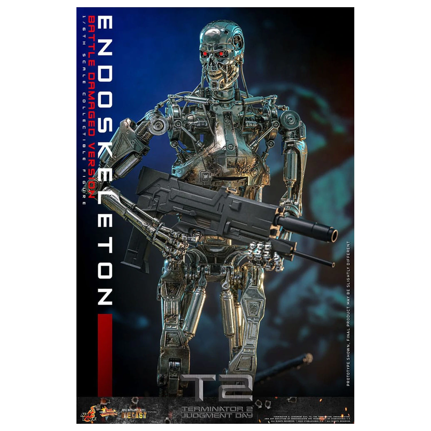 Terminator 2: Judgment Day Movie Masterpiece Figurka Akcji 1/6 Endoskeleton (Wersja Uszkodzona w Bitwie) 31 cm zdjęcie produktu