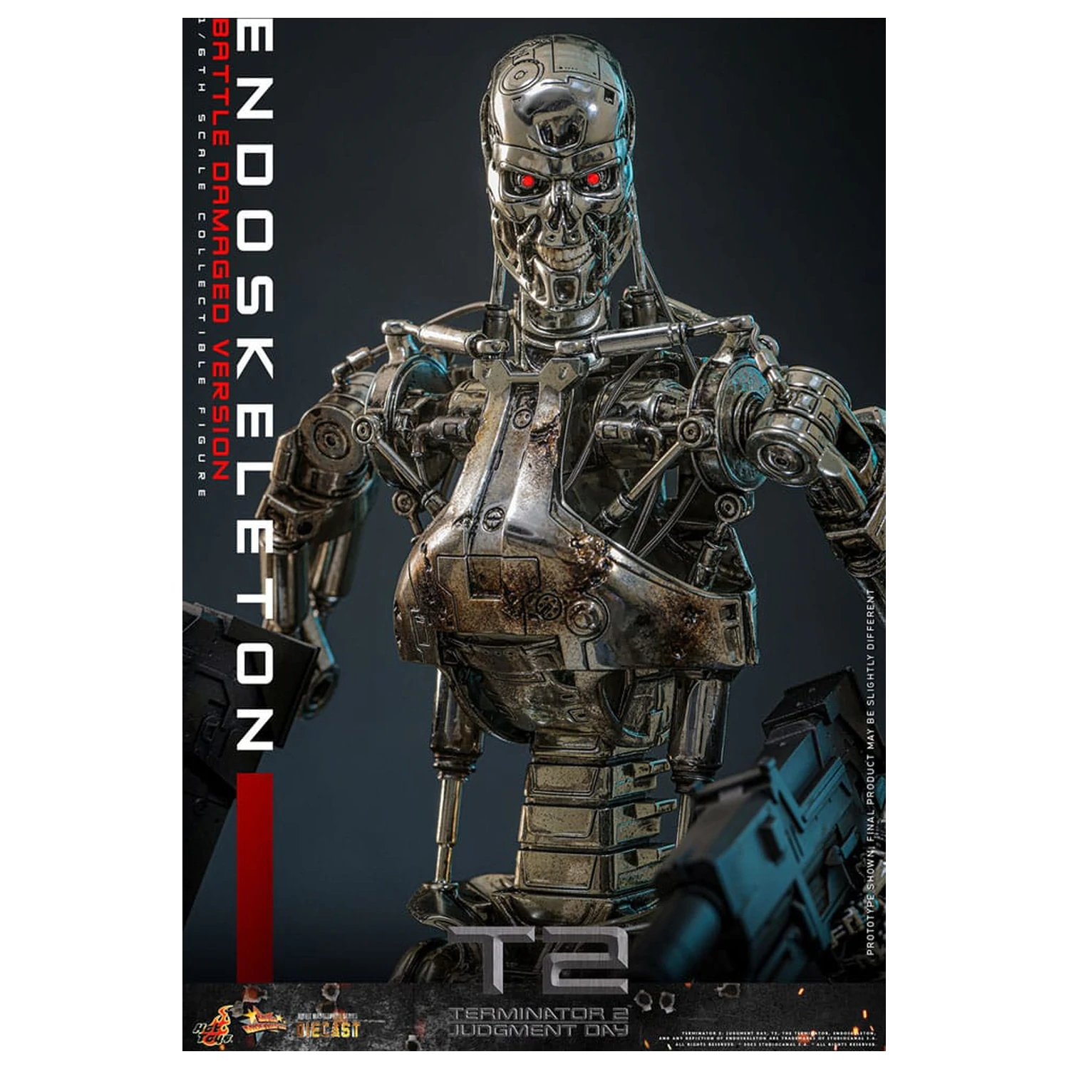 Terminator 2: Judgment Day Movie Masterpiece Figurka Akcji 1/6 Endoskeleton (Wersja Uszkodzona w Bitwie) 31 cm zdjęcie produktu