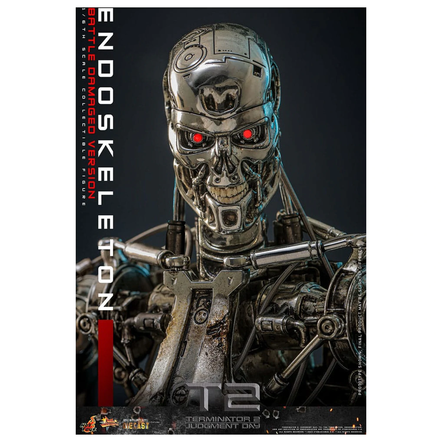 Terminator 2: Judgment Day Movie Masterpiece Figurka Akcji 1/6 Endoskeleton (Wersja Uszkodzona w Bitwie) 31 cm zdjęcie produktu