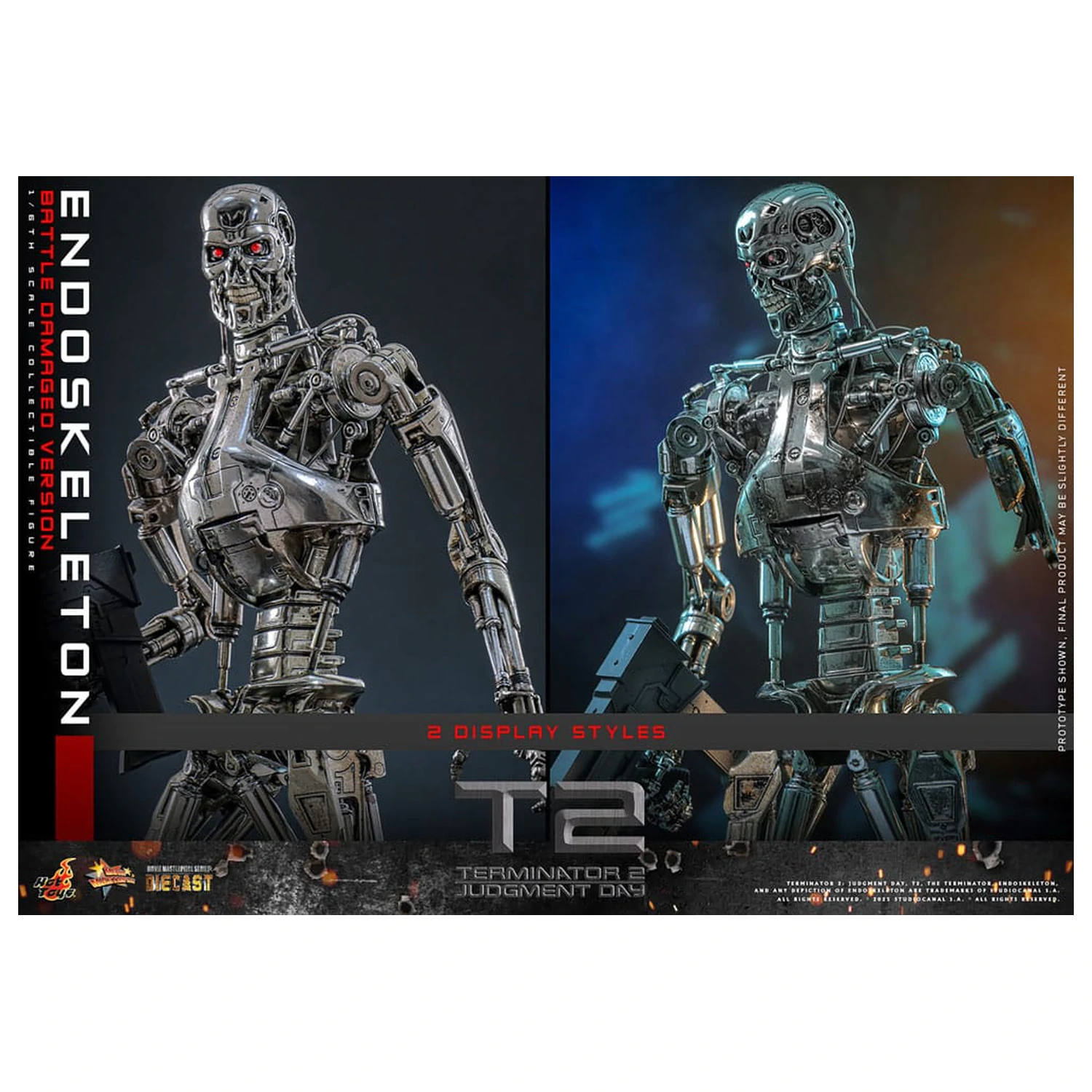 Terminator 2: Judgment Day Movie Masterpiece Figurka Akcji 1/6 Endoskeleton (Wersja Uszkodzona w Bitwie) 31 cm zdjęcie produktu