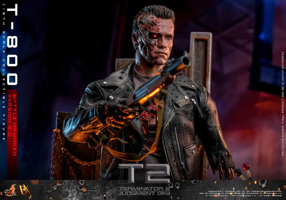 Terminator 2 Movie Masterpiece Figurka Akcji 1/6 T-800 Battle Damaged Version 2.0 32 cm zdjęcie produktu