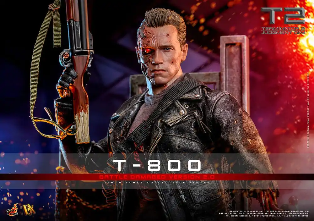 Terminator 2 Movie Masterpiece Figurka Akcji 1/6 T-800 Battle Damaged Version 2.0 32 cm zdjęcie produktu