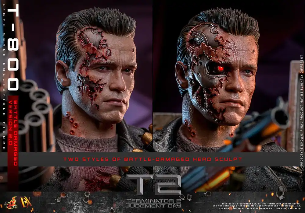 Terminator 2 Movie Masterpiece Figurka Akcji 1/6 T-800 Battle Damaged Version 2.0 32 cm zdjęcie produktu