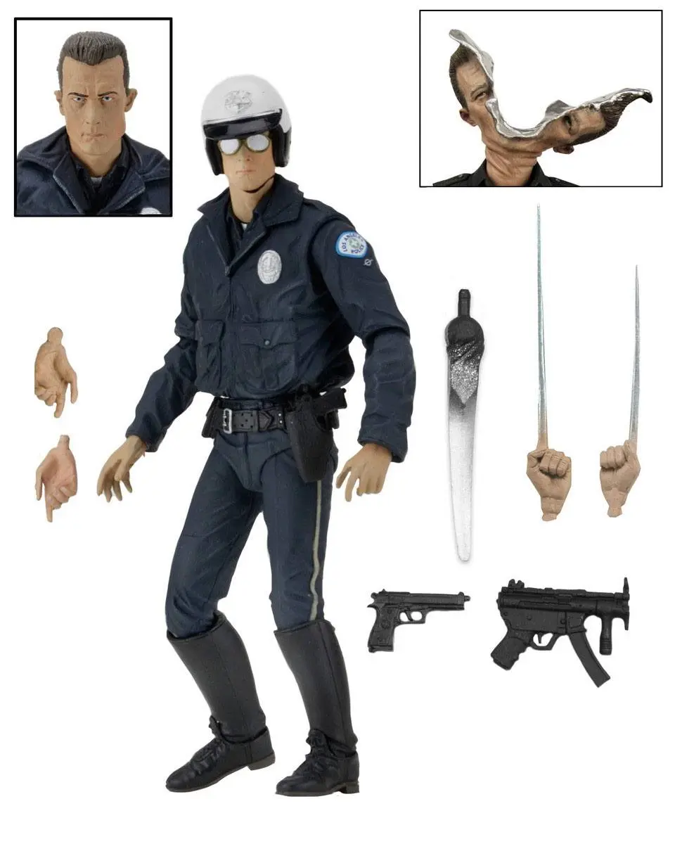 Terminator 2 Figurka Akcji Ultimate T-1000 (Motorcycle Cop) 18 cm zdjęcie produktu