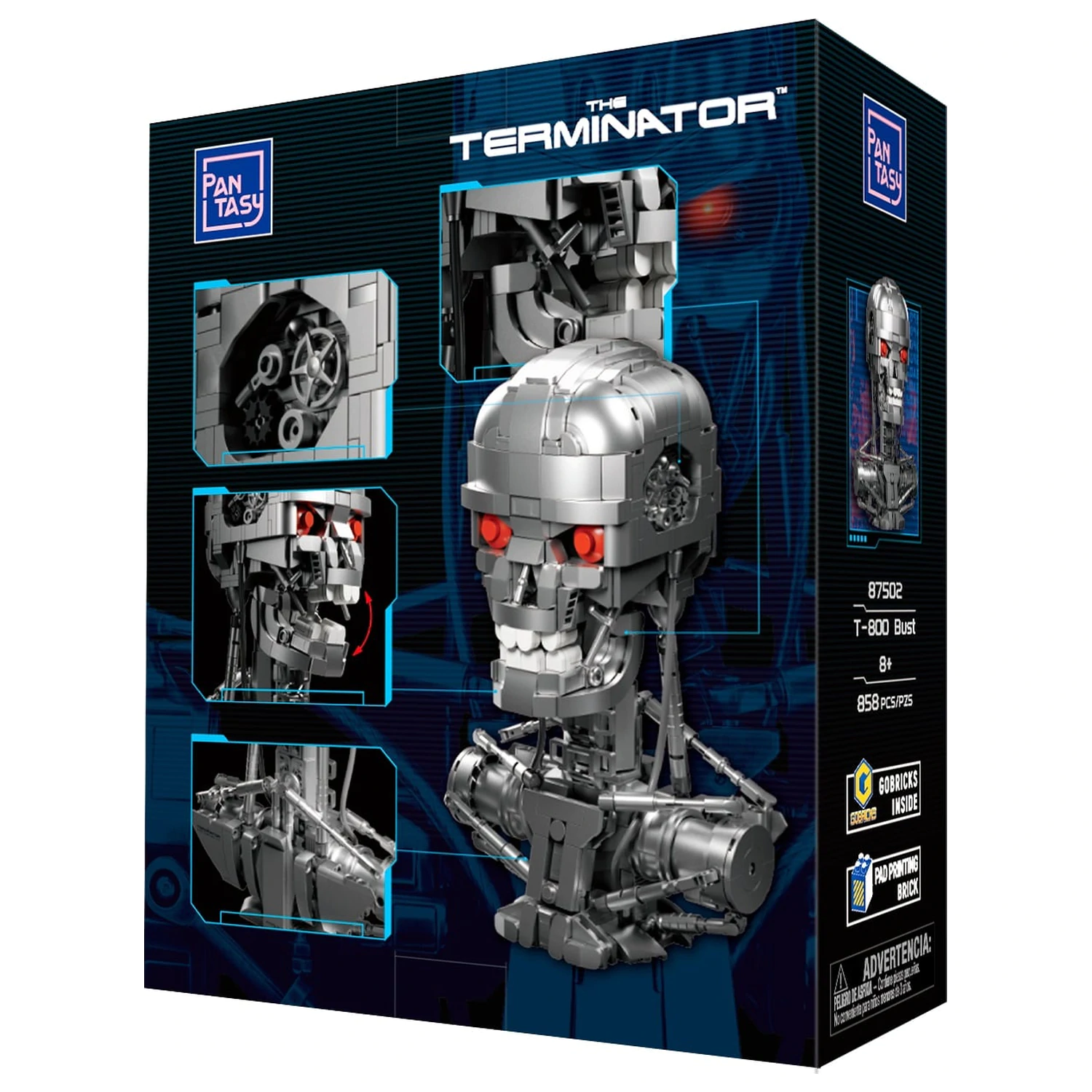 Terminator T-800 Bust Building Block 858 szt. zdjęcie produktu