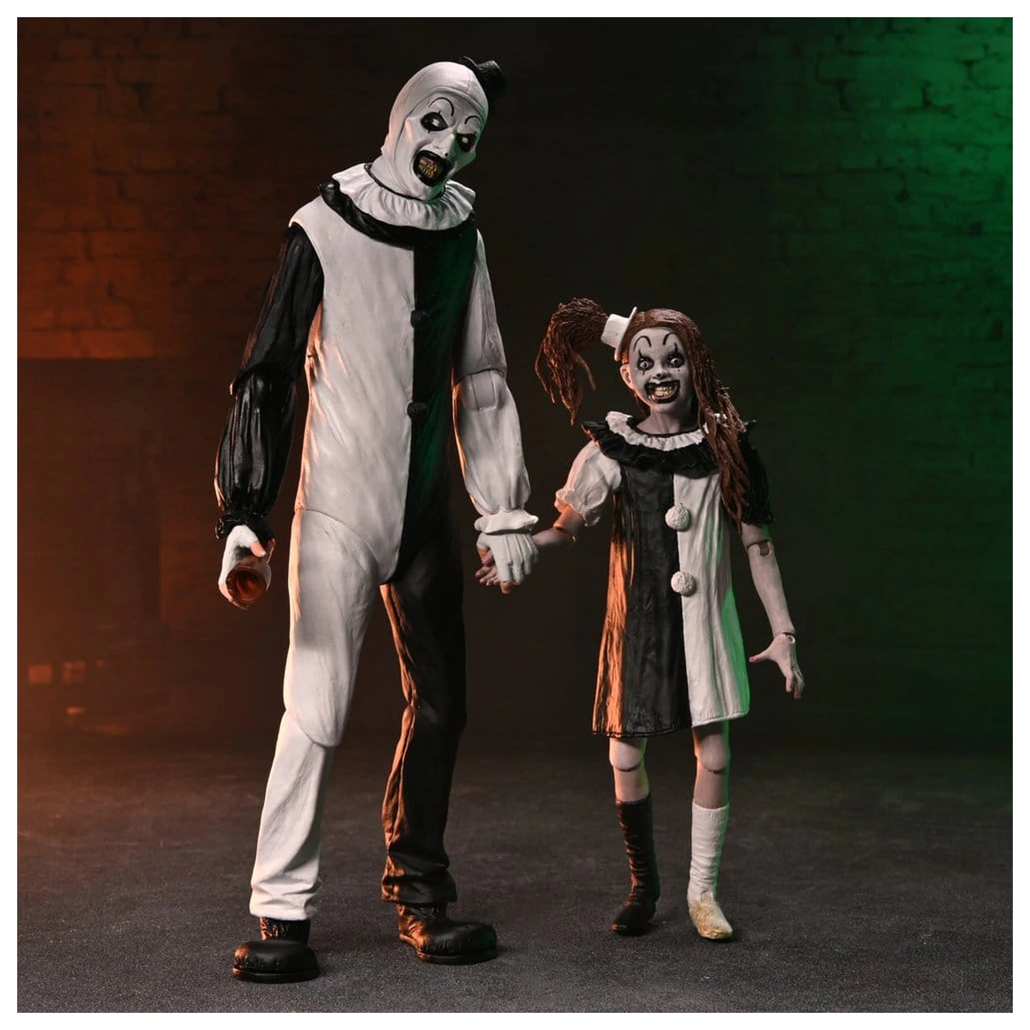 Terrifier 2 Zestaw 2 Figurek Akcji Ultimate Art the Clown i Little Pale Girl 18 cm zdjęcie produktu