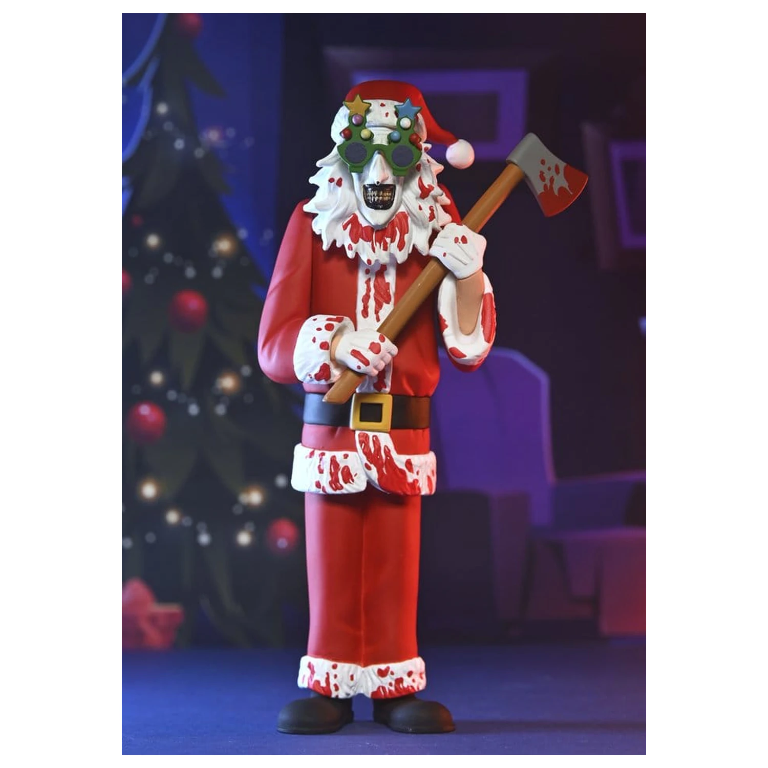 Terrifier 3 Toony Terrors Figurka Akcji Santa Suit Art the Clown (Wersja Krwawa) 15 cm zdjęcie produktu