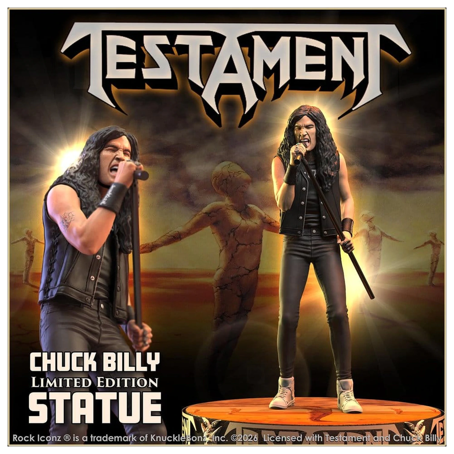 Testament Rock Iconz Statua Chuck Billy 22 cm zdjęcie produktu
