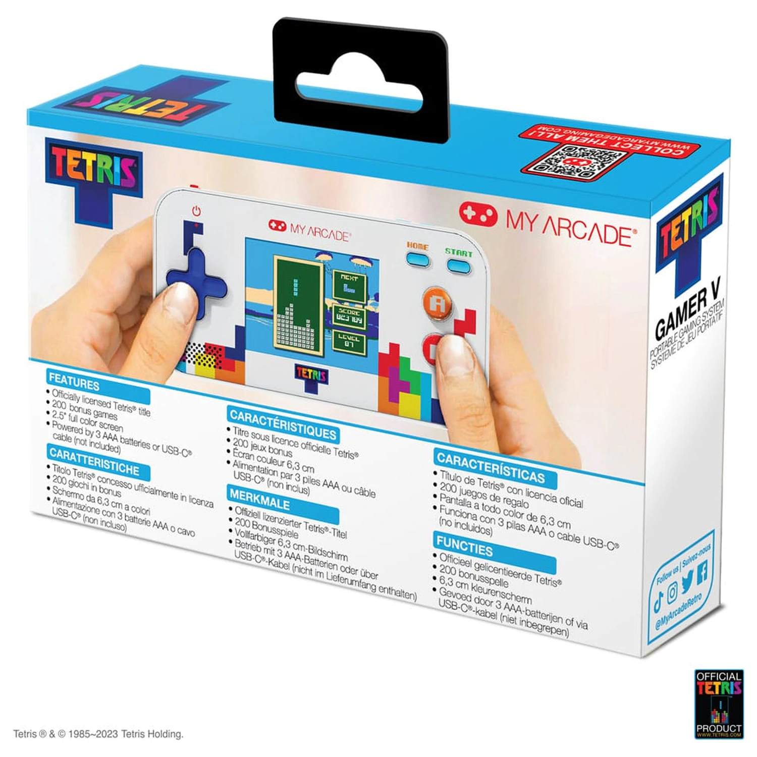 Tetris przenośny system do gier wideo Gamer V zdjęcie produktu