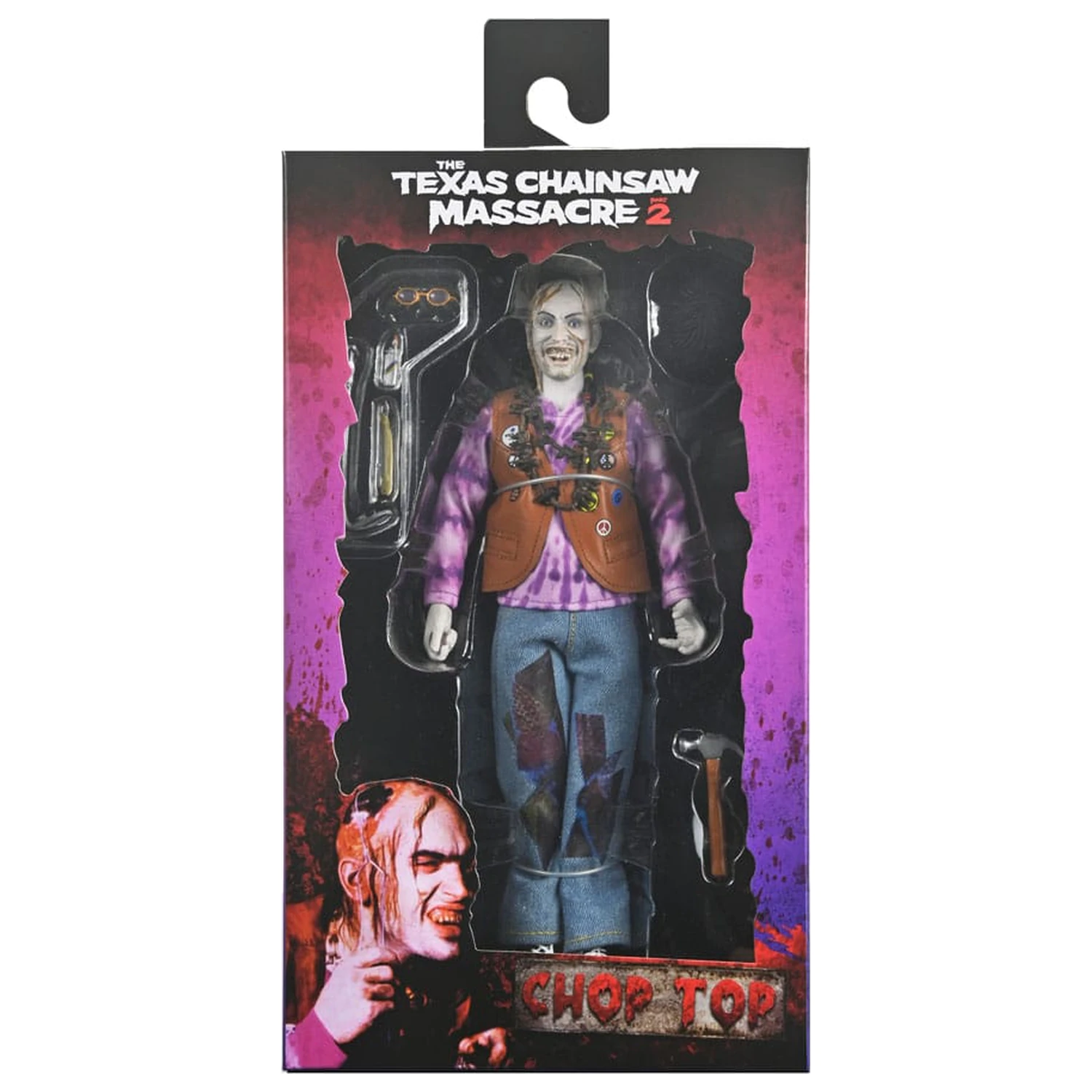 Texas Chainsaw Massacre 2 Clothed Action Figure Chop Top 20 cm zdjęcie produktu