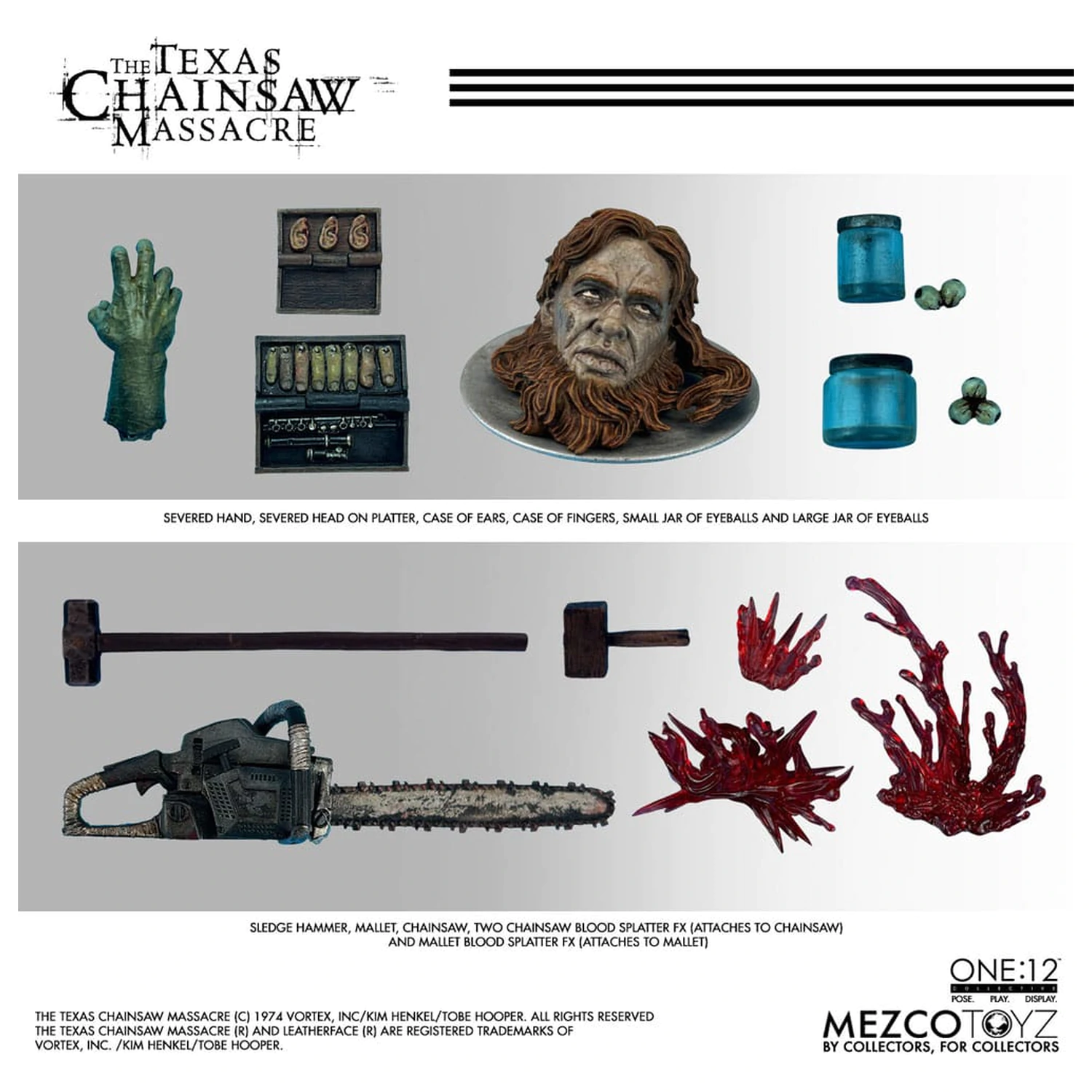 Texas Chainsaw Massacre (2003) figurka akcji 1/12 Leatherface 17 cm zdjęcie produktu