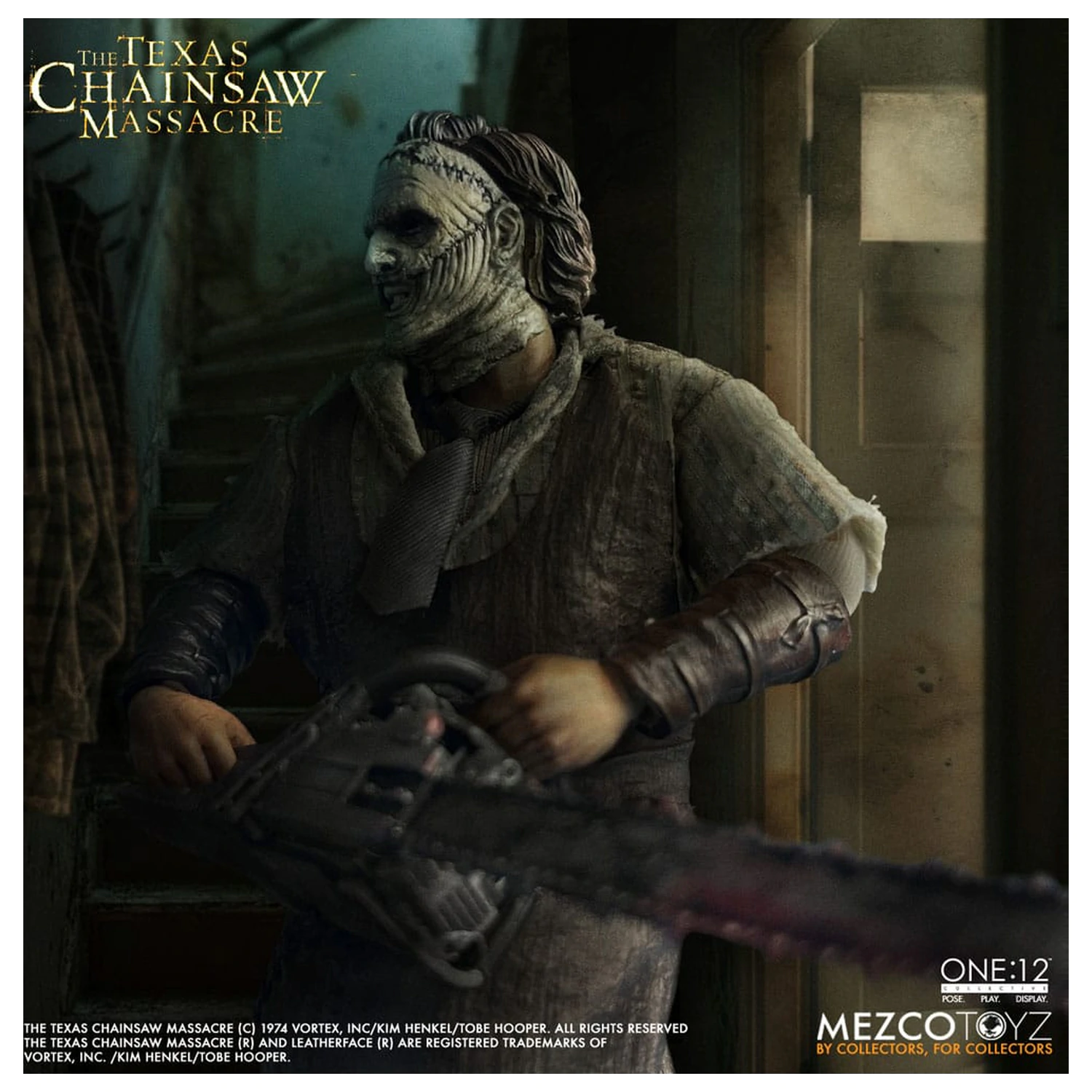 Texas Chainsaw Massacre (2003) figurka akcji 1/12 Leatherface 17 cm zdjęcie produktu