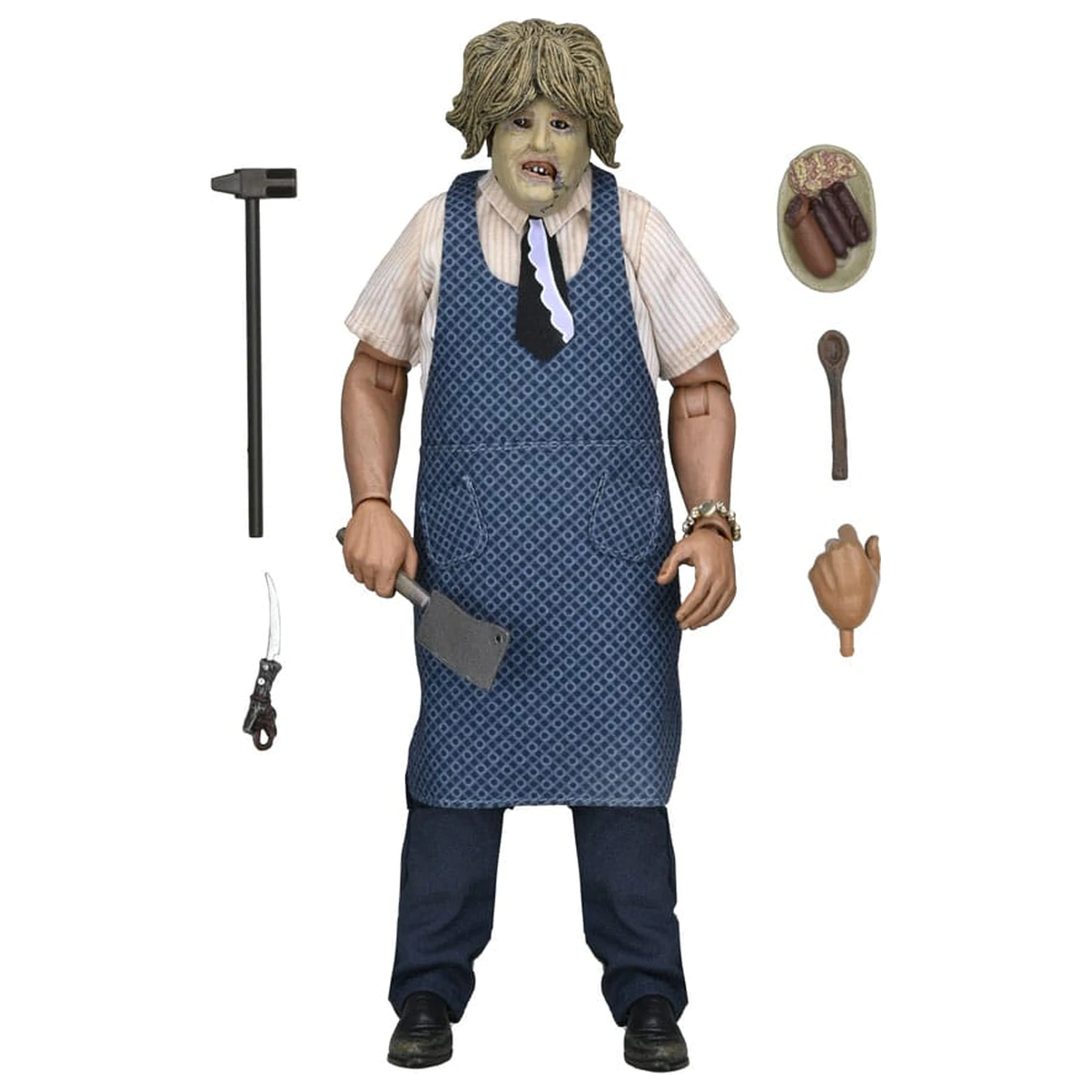 Texas Chainsaw Massacre Clothed Action Figure Leatherface z Old Lady Mask 20 cm zdjęcie produktu