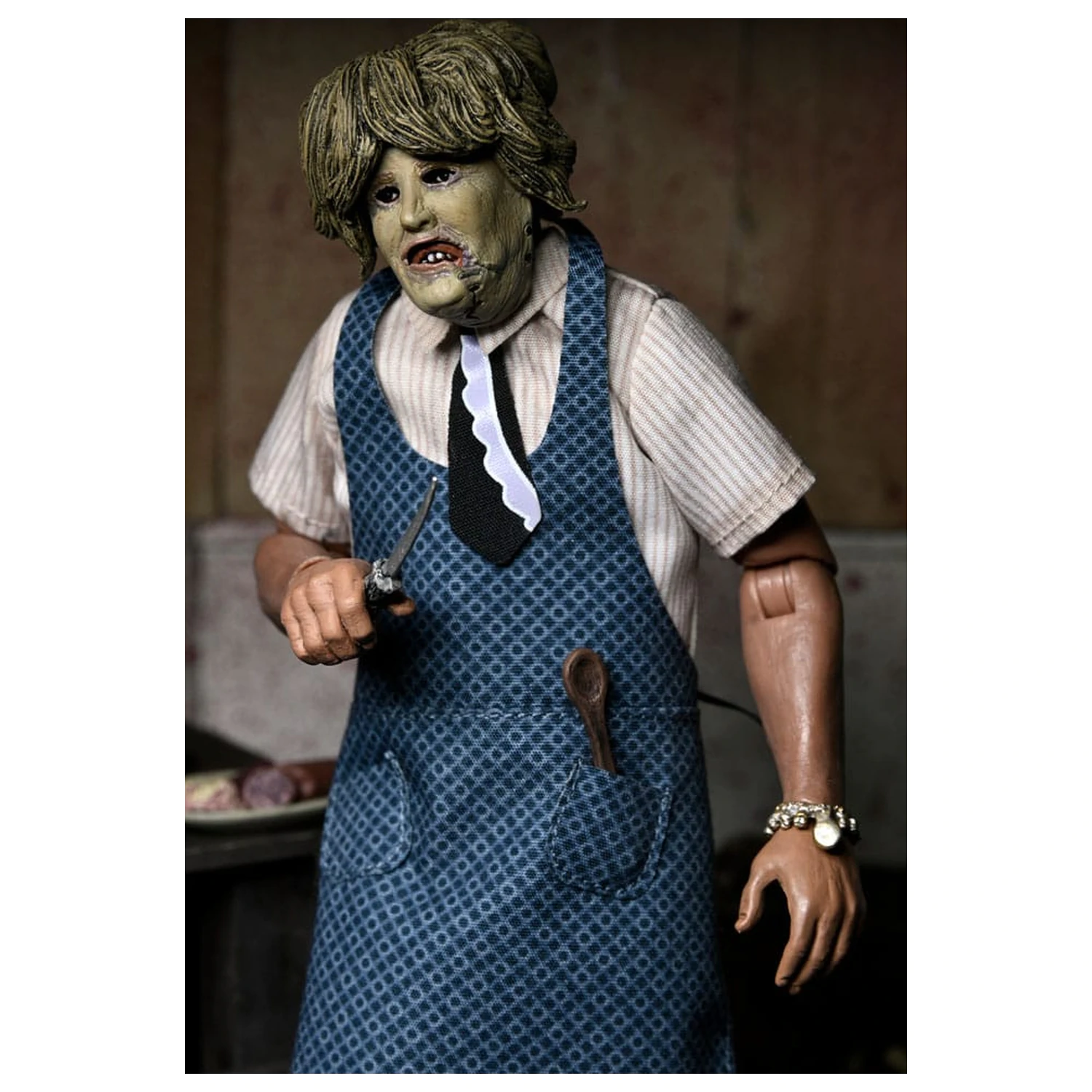 Texas Chainsaw Massacre Clothed Action Figure Leatherface z Old Lady Mask 20 cm zdjęcie produktu