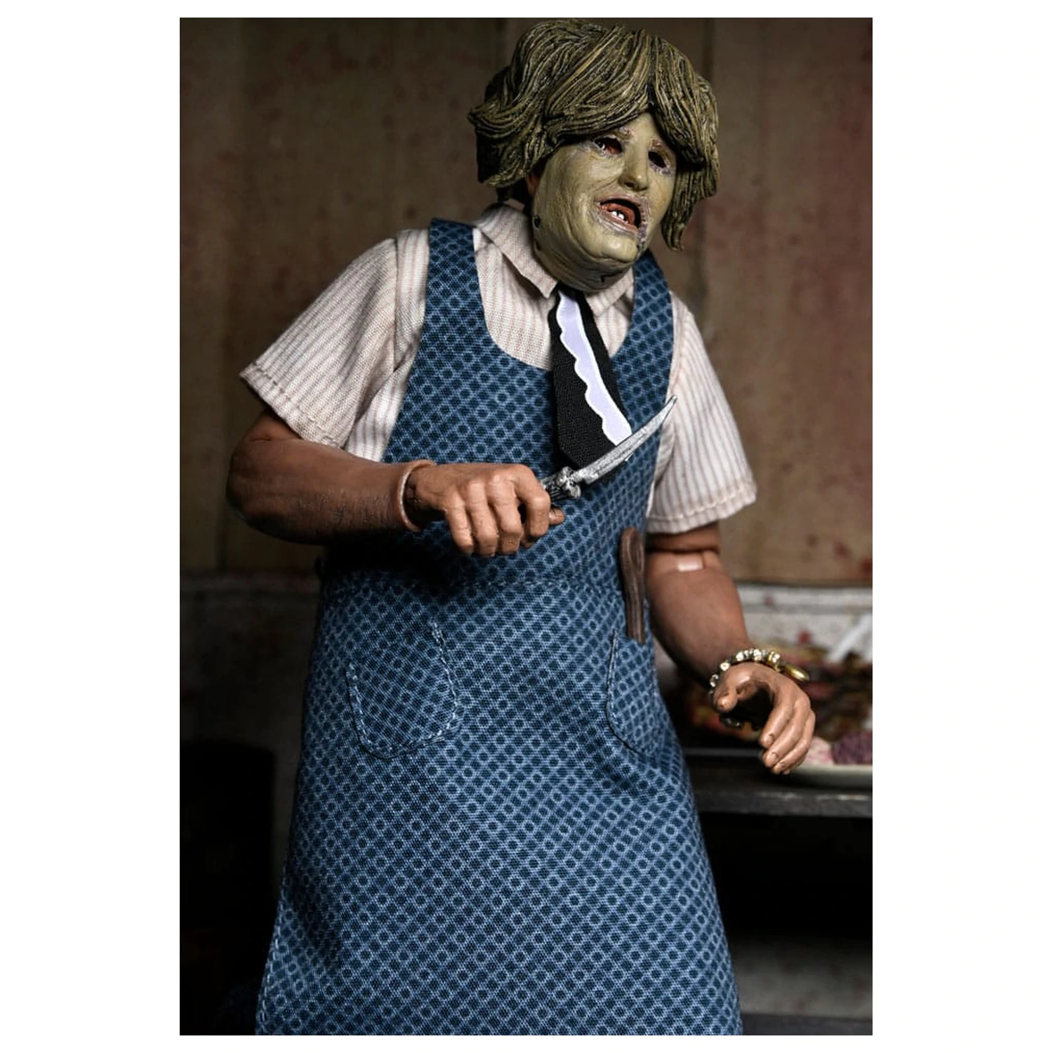 Texas Chainsaw Massacre Clothed Action Figure Leatherface z Old Lady Mask 20 cm zdjęcie produktu