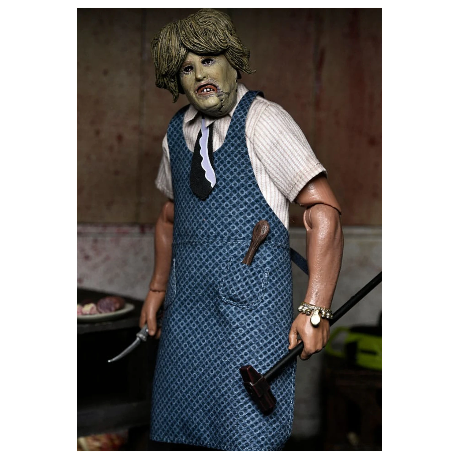 Texas Chainsaw Massacre Clothed Action Figure Leatherface z Old Lady Mask 20 cm zdjęcie produktu