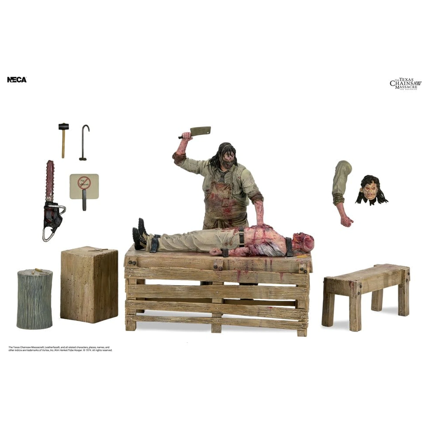 Texas Chainsaw Massacre: The Beginning Diorama Zestaw Zestaw Figurka Akcji Leatherface Slaughterhouse Boxed Set 18 cm zdjęcie produktu
