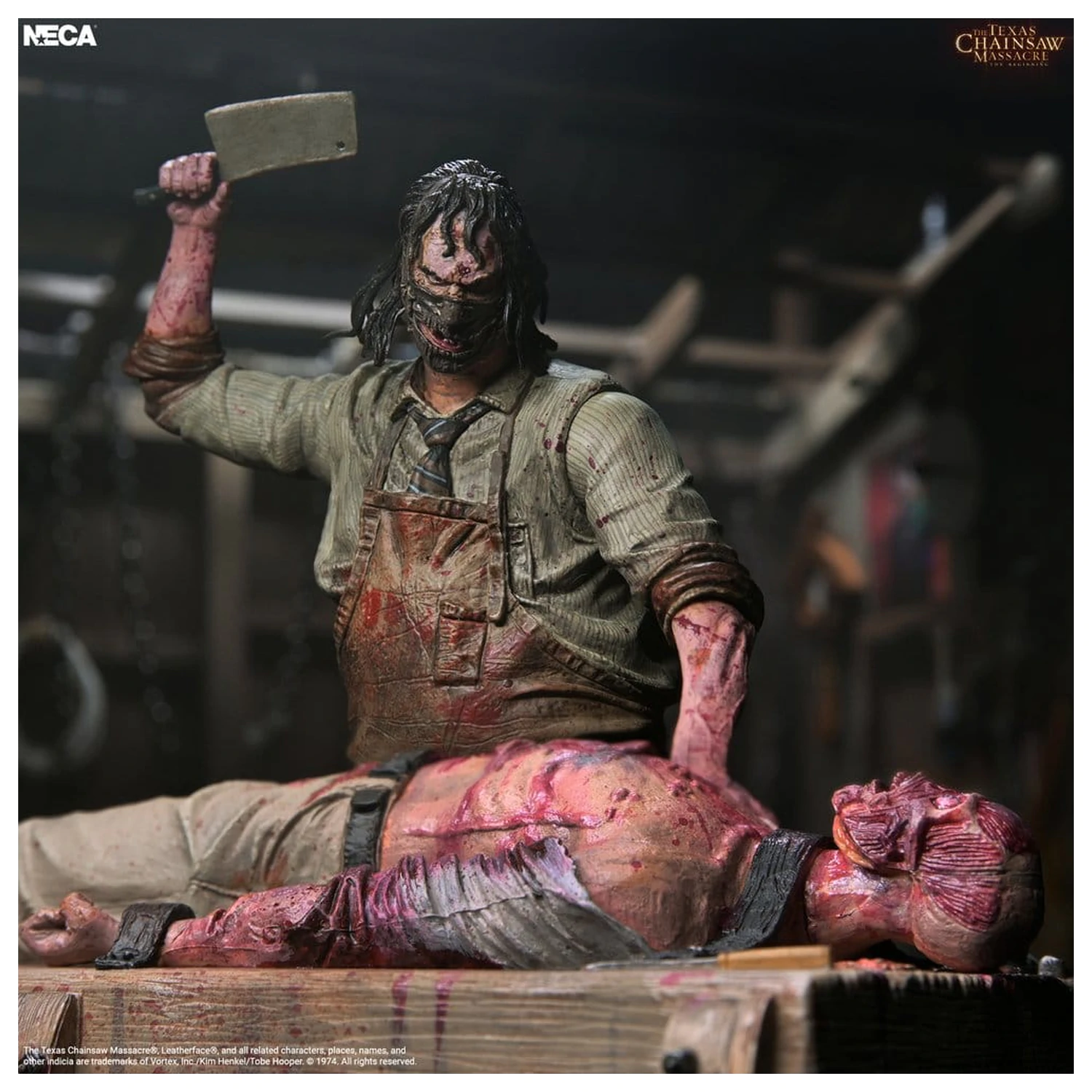 Texas Chainsaw Massacre: The Beginning Diorama Zestaw Zestaw Figurka Akcji Leatherface Slaughterhouse Boxed Set 18 cm zdjęcie produktu