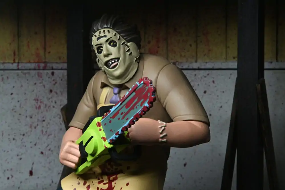 Texas Chainsaw Massacre Toony Terrors Figurka Akcji 50th Anniversary Leatherface (Bloody) 15 cm zdjęcie produktu