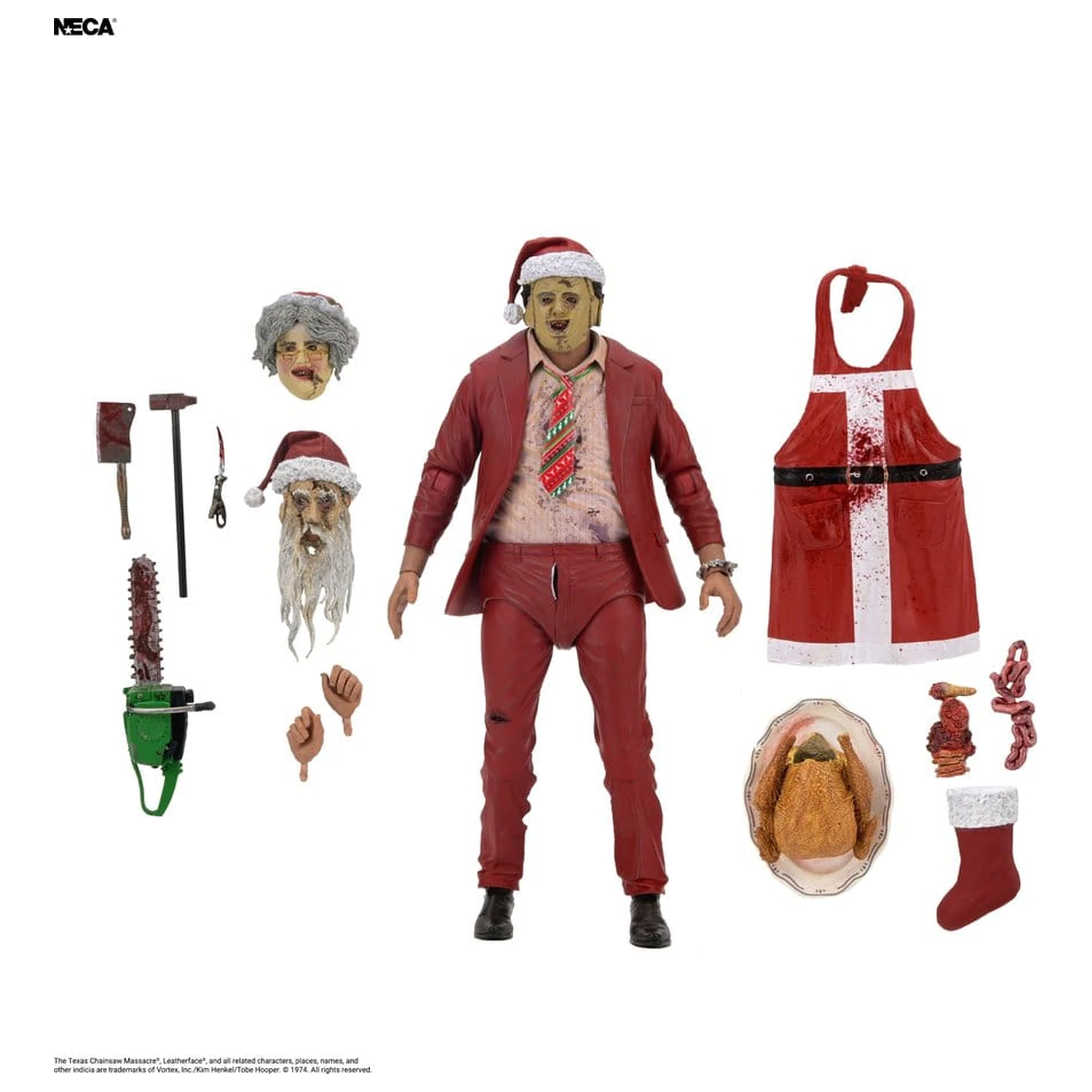 Texas Chainsaw Massacre Ultimate Figurka Akcji Santa Leatherface 18 cm zdjęcie produktu