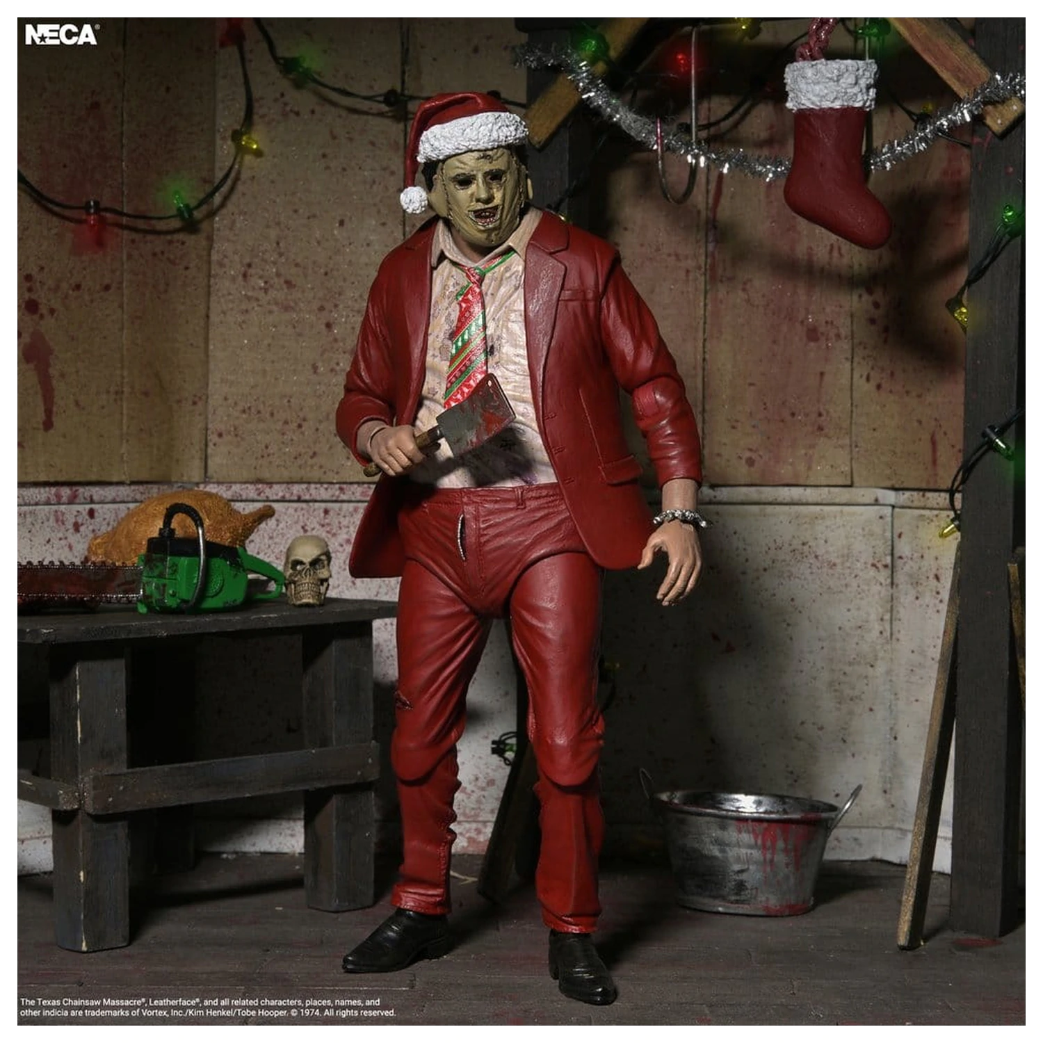 Texas Chainsaw Massacre Ultimate Figurka Akcji Santa Leatherface 18 cm zdjęcie produktu