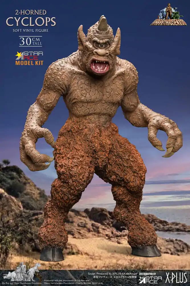 The 7th Voyage of Sinbad Soft Vinyl Model Kit Ray Harryhausens 2-horned Cyclops 30 cm – Miękki winylowy zestaw modelarski zdjęcie produktu