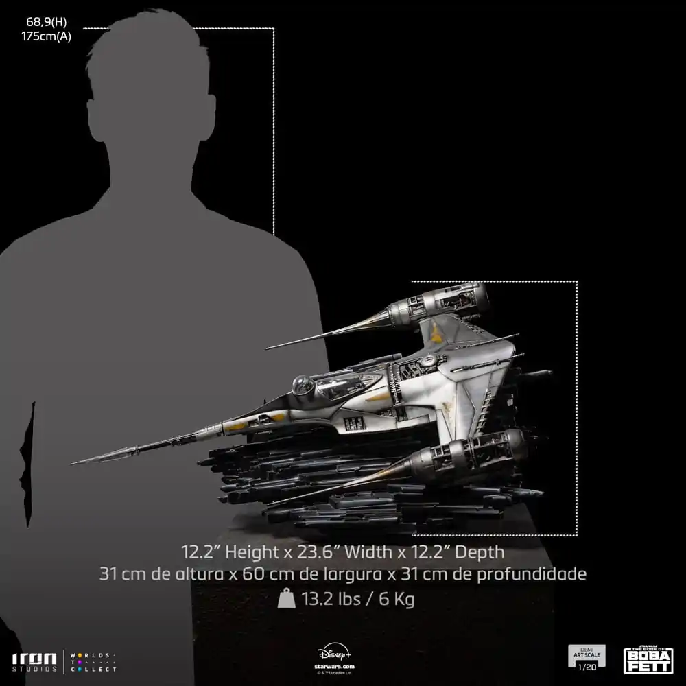 The Book of Boba Fett Demi Art Scale Statua 1/20 Mando's N-1 Starfighter 60 cm zdjęcie produktu