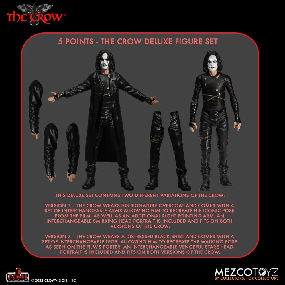 The Crow 5 Points The Crow Deluxe Zestaw figurek 9 cm zdjęcie produktu
