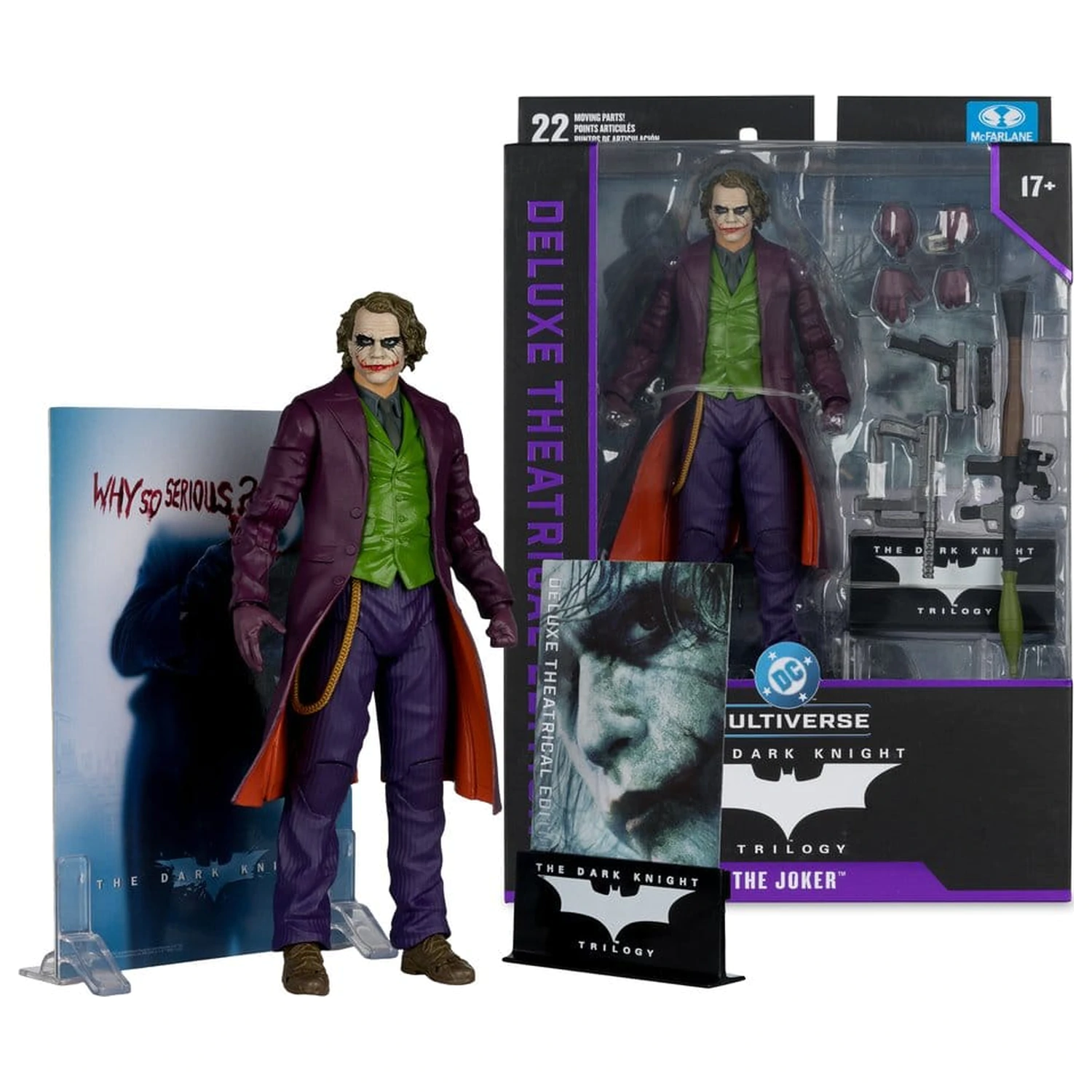 The Dark Knight DC Multiverse Deluxe Theatrical Edition figurka akcji Joker 18 cm zdjęcie produktu